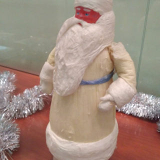 Ёлочная игрушка Дед Мороз из ваты